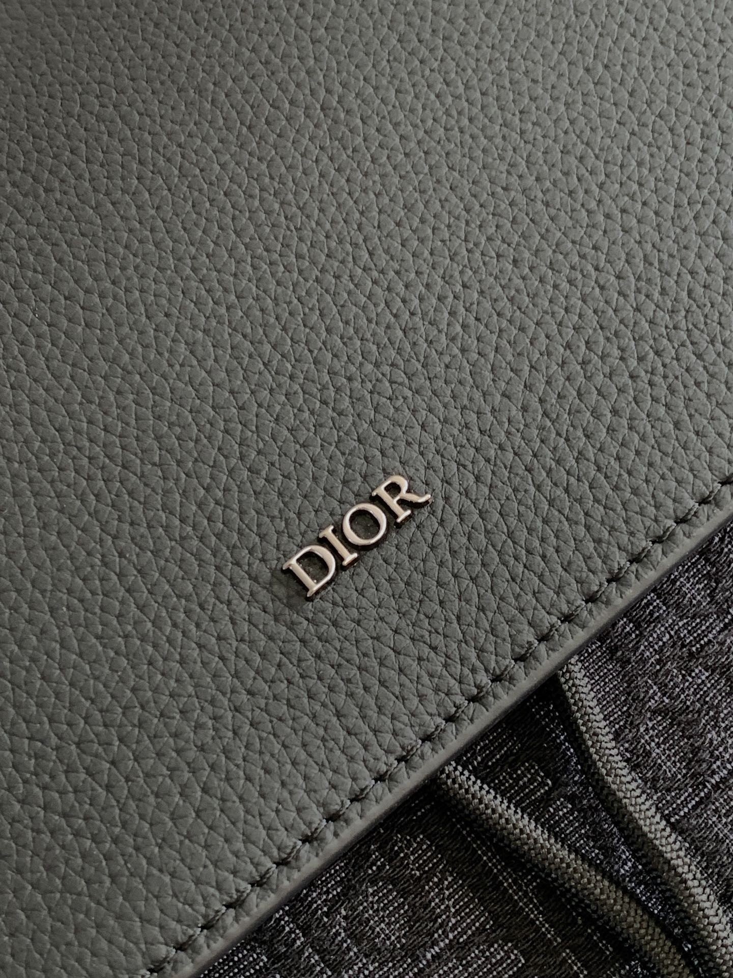 Dior Saddle Backpack with Flap in Black Oblique Jacquard