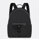 Dior Saddle Zip Backpack in Black Oblique Jacquard