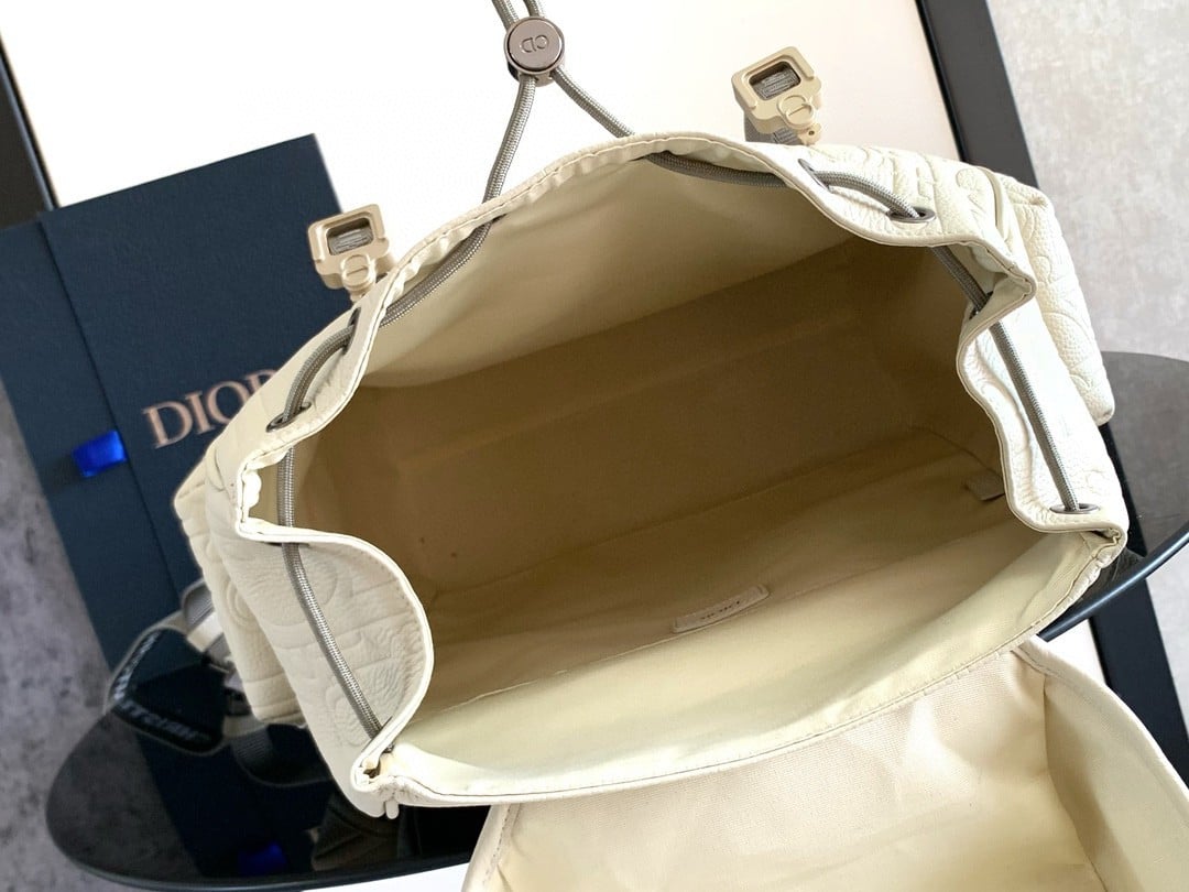 Dior Hit the Road Backpack with Flap in Beige Gravity Leather