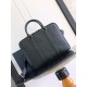 Dior Zipped Briefcase in Black Gravity Leather