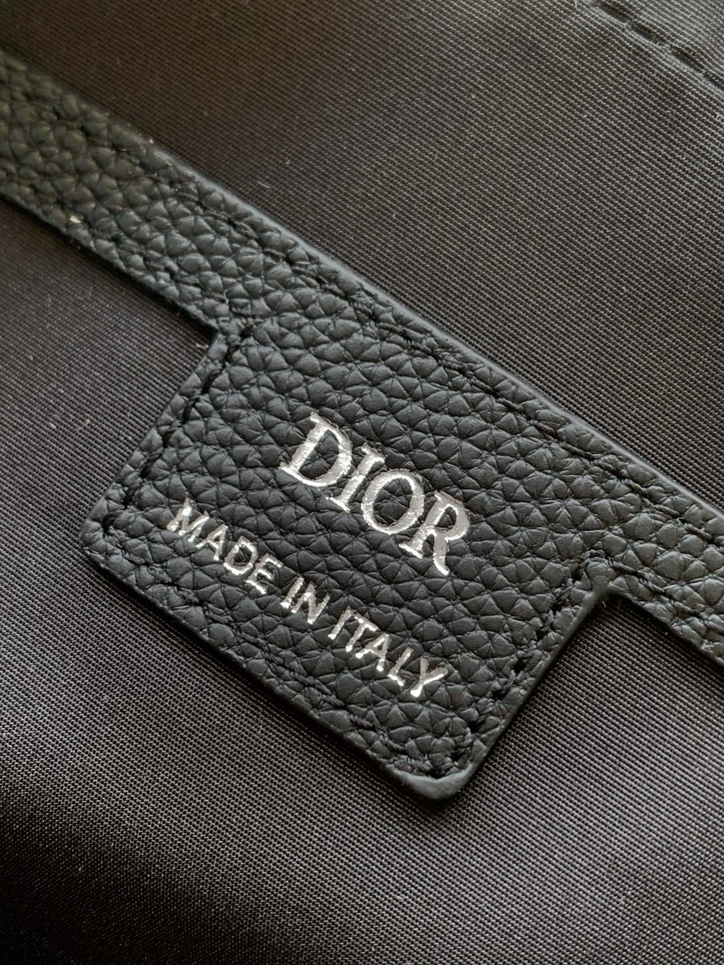 Dior Rider 2.0 Zipped Messenger Bag in Black Oblique with Black Leather