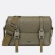 Dior Hit the Road Flap Messenger Bag in Khaki Gravity Leather