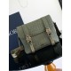 Dior Hit the Road Flap Messenger Bag in Khaki Gravity Leather