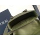 Dior Hit the Road Flap Messenger Bag in Khaki Gravity Leather