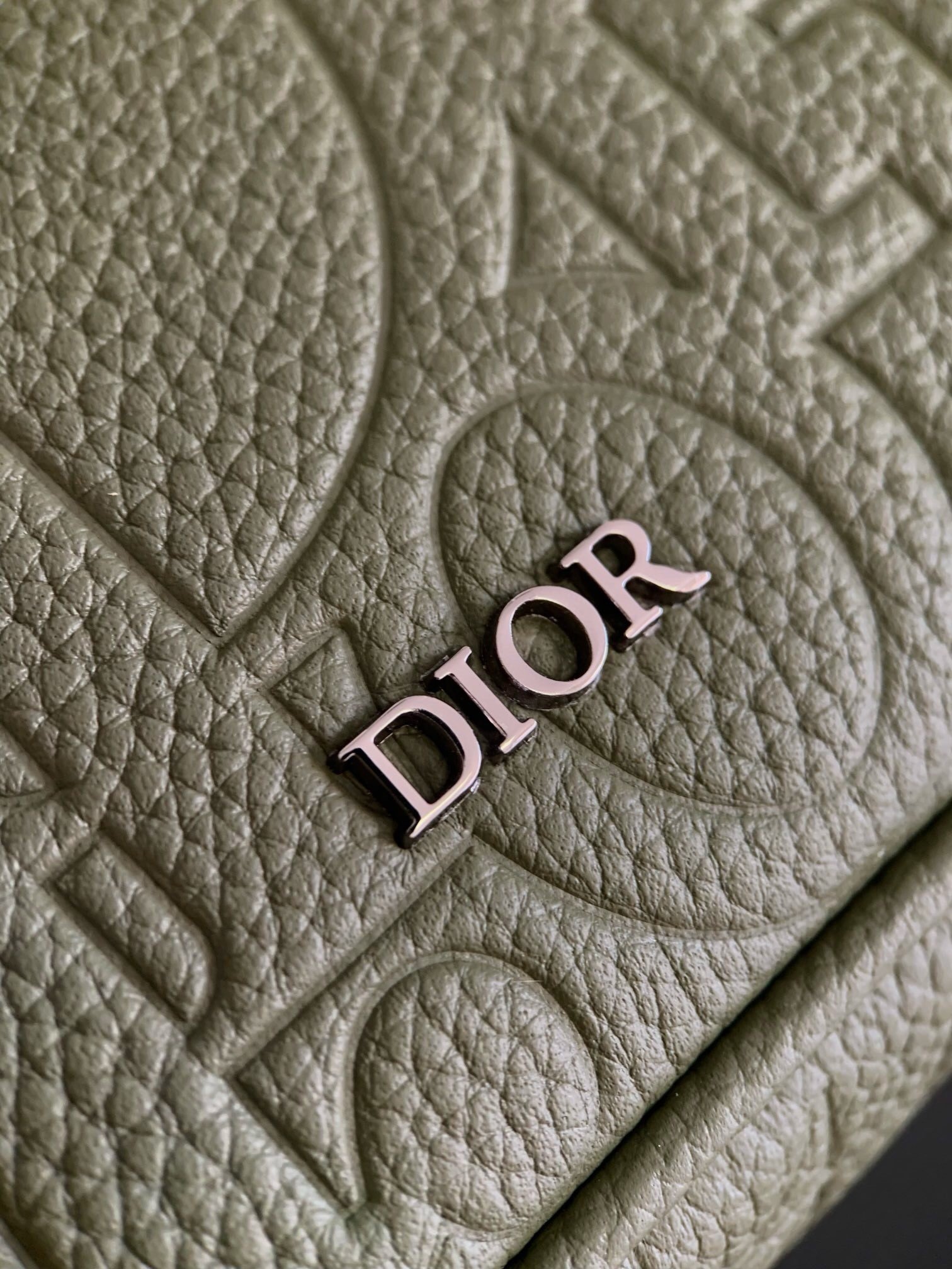 Dior Hit the Road Flap Messenger Bag in Khaki Gravity Leather