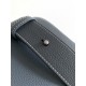 Dior Men's Small Saddle Messenger Bag in Grey Grained Calfskin