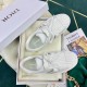 Dior Dior-ID Sneakers In White Leather with White Strap