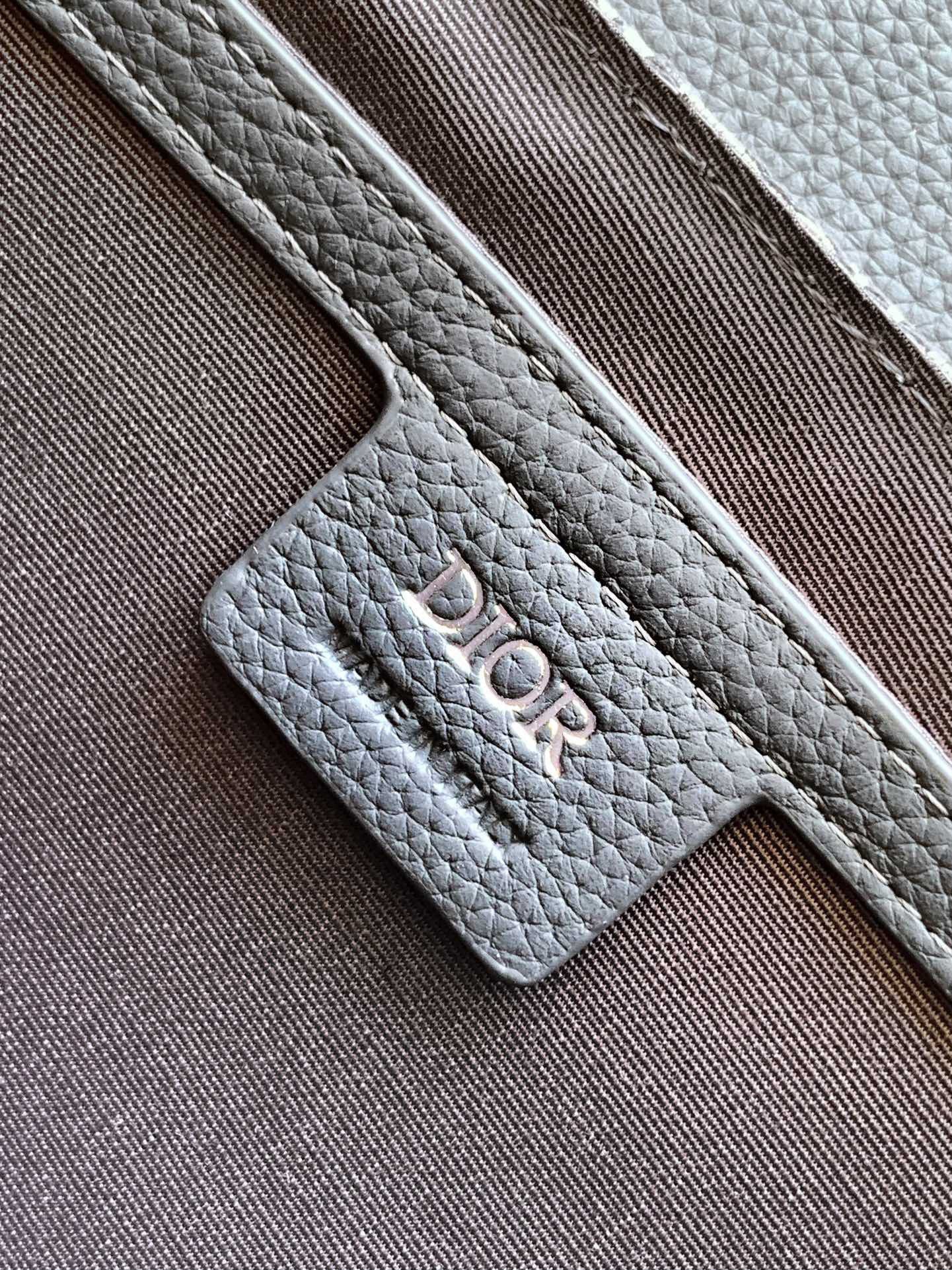 Dior Small Saddle Messenger Bag in Grey Oblique Jacquard and Calfskin