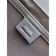 Dior Small Saddle Messenger Bag in Grey Oblique Jacquard and Calfskin