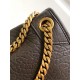 Saint Laurent Niki Medium Chain Bag in Chocolate Grained Lambskin