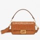 Fendi Medium Baguette Bag in Brown FF Nappa Leather