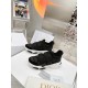 Dior D-Wander Sneakers In Black Camouflage Technical Fabric