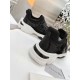 Dior D-Wander Sneakers In Black Camouflage Technical Fabric