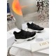 Dior D-Wander Sneakers In Black Camouflage Technical Fabric