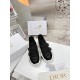 Dior D-Wander Sneakers In Black Camouflage Technical Fabric