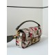 Fendi Baguette Medium Bag in Canvas with Multicolor FF Embroidery