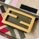 Fendi Baguette Mini Bag in Canvas with Multicolor FF Embroidery