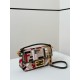 Fendi Baguette Mini Bag in Canvas with Multicolor FF Embroidery