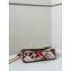 Fendi Baguette Mini Bag in Canvas with Multicolor FF Embroidery