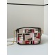 Fendi Baguette Mini Bag in Canvas with Multicolor FF Embroidery