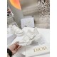 Dior D-Wander Sneakers In White Camouflage Technical Fabric