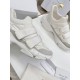 Dior D-Wander Sneakers In White Camouflage Technical Fabric