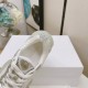 Dior Vibe Sneakers In White Mesh and Silver Leather