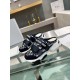 Dior D-Wander Open Back Sneakers In Blue Oblique Fabric