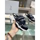 Dior D-Wander Open Back Sneakers In Blue Oblique Fabric