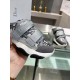 Dior D-Wander Open Back Sneakers In Grey Oblique Fabric