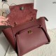 Celine Belt Mini Bag In Bordeaux Grained Calfskin