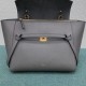 Celine Belt Mini Bag In Grey Grained Calfskin