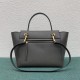 Celine Belt Mini Bag In Grey Grained Calfskin