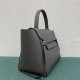 Celine Belt Mini Bag In Grey Grained Calfskin