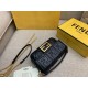 Fendi Small Baguette Bag In Black FF Nappa Leather