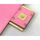 Fendi Small Baguette Bag In Pink FF Nappa Leather