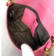 Fendi Small Baguette Bag In Pink FF Nappa Leather