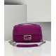 Fendi Baguette Chain Midi Bag In Fuchsia FF Fabric