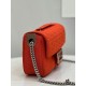 Fendi Baguette Chain Midi Bag In Piment FF Fabric