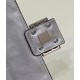 Fendi Medium Baguette Bag In Silver FF Metallic Leather