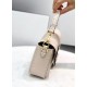 Fendi Medium Baguette Bag In White Grained Leather