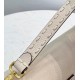 Fendi Medium Baguette Bag In White Grained Leather