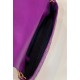 Fendi Large Baguette Bag In Purple FF Nappa Leather