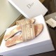 Dior Dway Slides In Pink Toile de Jouy Embroidered Cotton