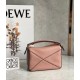 Loewe Puzzle Mini Bag In Dark Blush Grained Calfskin