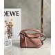 Loewe Puzzle Mini Bag In Dark Blush Grained Calfskin