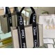 Chloe Medium Woody Tote Bag in Canvas with Black Leather Strips