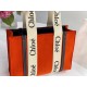 Chloe Medium Woody Tote Bag In Orange Felt