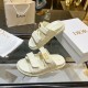 Dior DiorAct Slides In White Lambskin