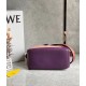 Loewe Puzzle Small Bag In Multicolour Purple Calfskin